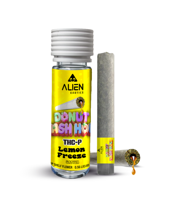 THC-P Donut Hash Hole Pre-Rolls - Lemon Freeze