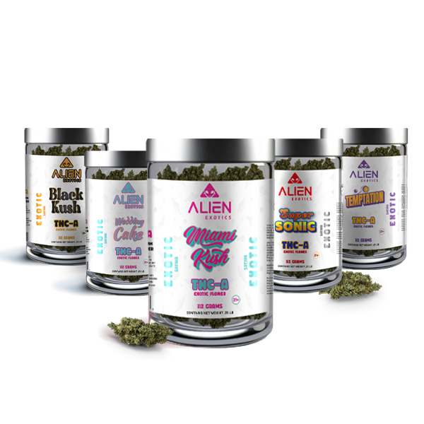 THC-A Exotic Flower 112 Gram Jar Bundle