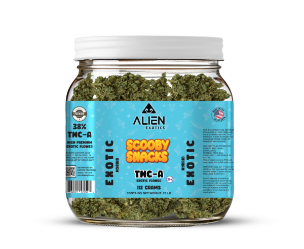 THC-A Premium Exotic 112 Gram Jar - Scooby Snacks